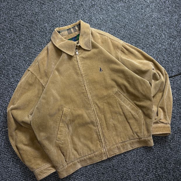 빈폴 코듀로이 아메카지 해링턴 자켓 브라운 2075