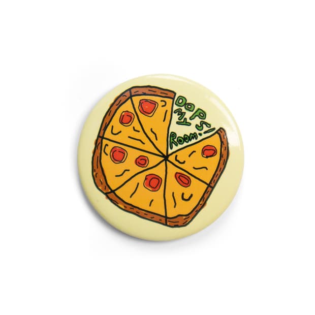 oops my pizza 🍕 핀 뱃지