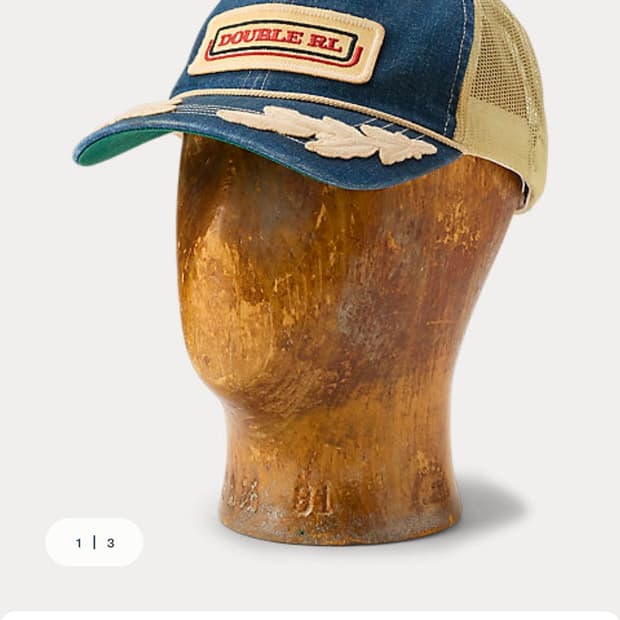 Rrl 로고패치 데님 트러커