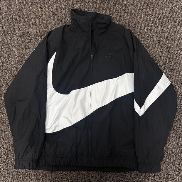 NIKE 나이키 빅스우시 우븐 바람막이 자켓 블랙 XL