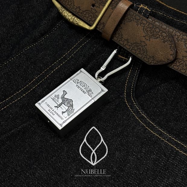 🌗 Camel ashtray keyring / 카멜 스틸 재떨이 키링