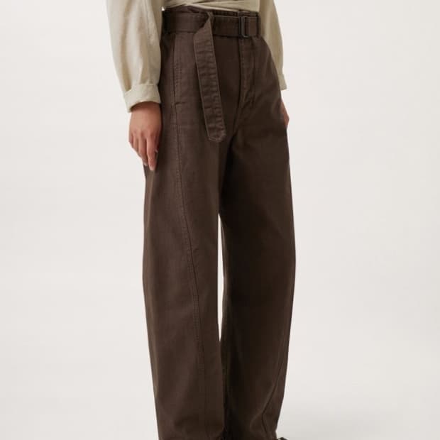 르메르 벨티드 팬츠 브라운 xs