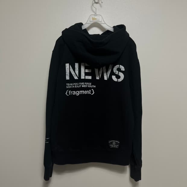 몽클레어 프라그먼트 뉴스 후드티 블랙 s