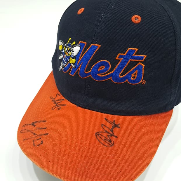 빈티지 USA Made Mets Bee 로고 투톤 볼캡 P1838