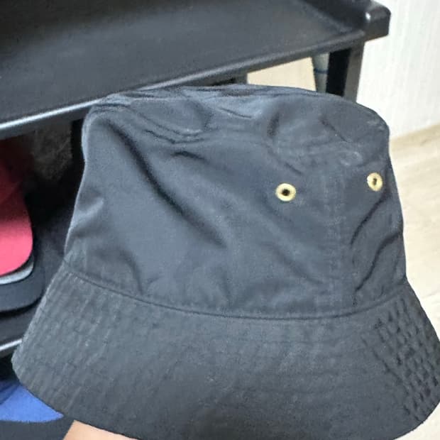 h&m 에이치엔엠 버킷햇 벙거지 모자 블랙