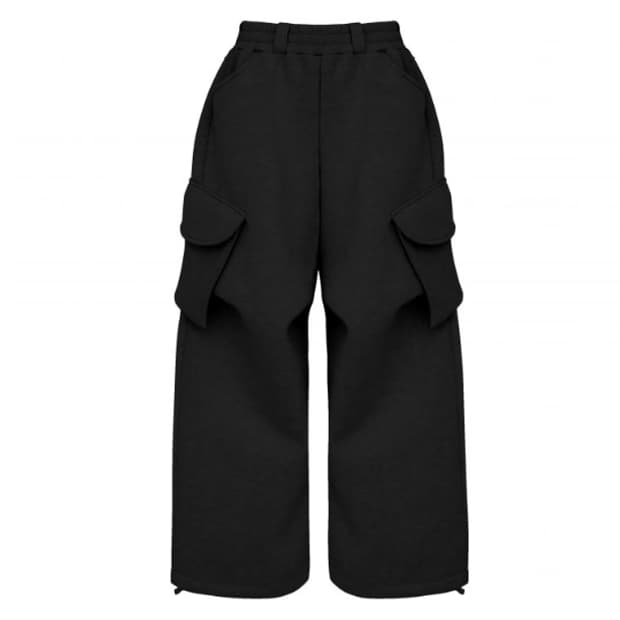 [OS] MJD X 코인서울 와이드 카고 팬츠 블랙