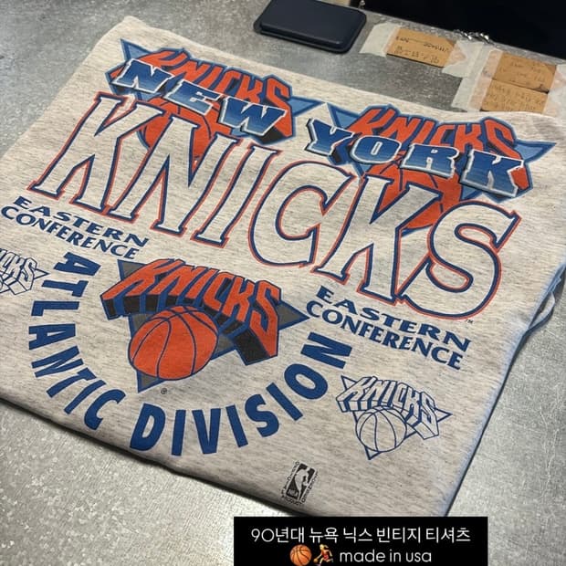 90년대 NBA 뉴욕 닉스 빈티지 티셔츠
