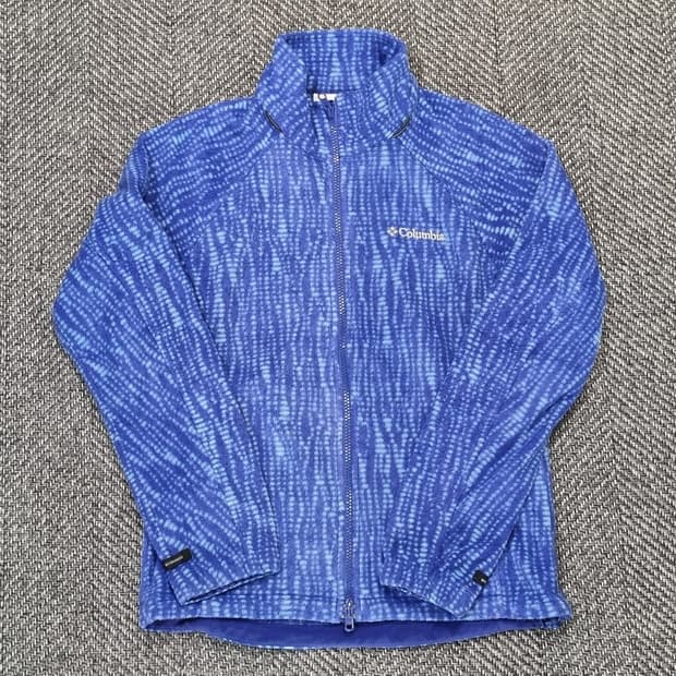Columbia — 블루 패턴 플리스 자켓