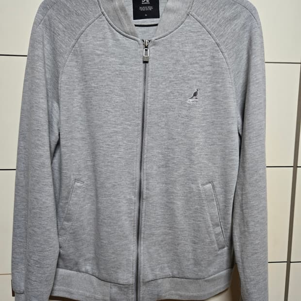 캉골 남성 그레이 면 집업