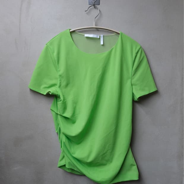 Helmut lang 셔링 반팔 티셔츠 L