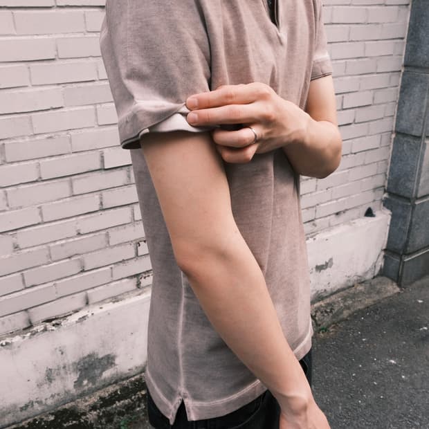 Jil sander 더티워싱 폴라티 m