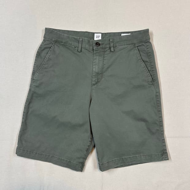 32inch) 갭 GAP 반바지 치노 쇼츠 카키 그린