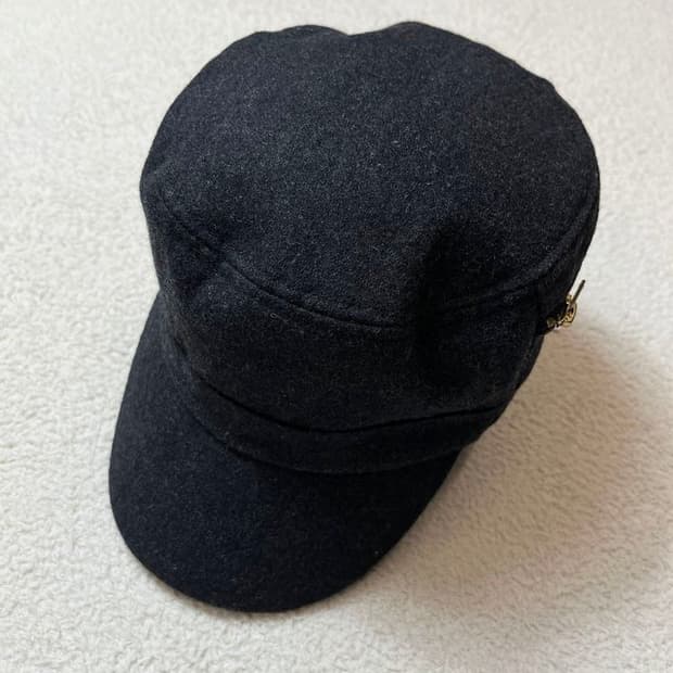 빔즈 Beams 지퍼 디테일 울 헌팅 캡 A1704