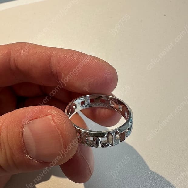 티파니앤코 5.5MM 트루 네로우링 실버 반지