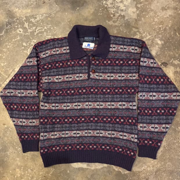 90년대 빈티지 베이커 스트리트 울 스웨터