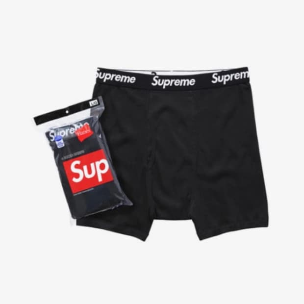 슈프림 헤인즈 박서 브리프 블랙 S (1장가격)