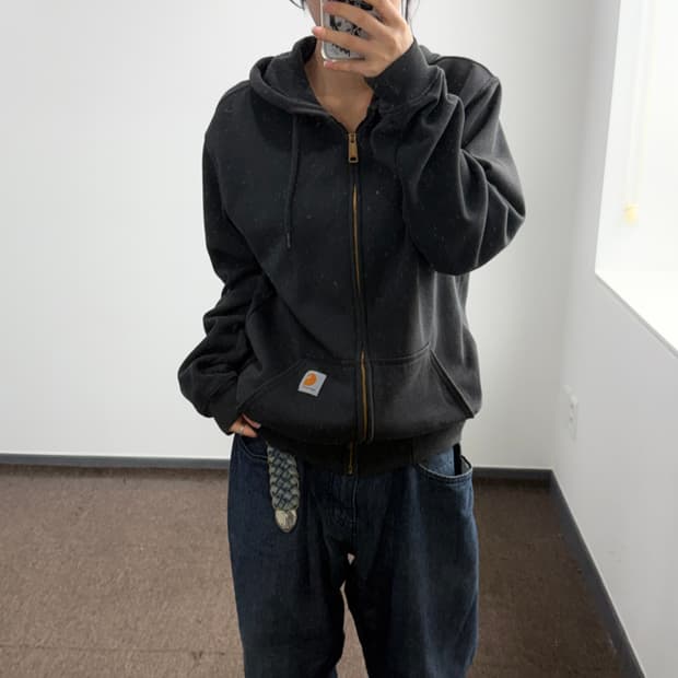 Carhartt 칼하트 오리지날핏 차콜 후드집업