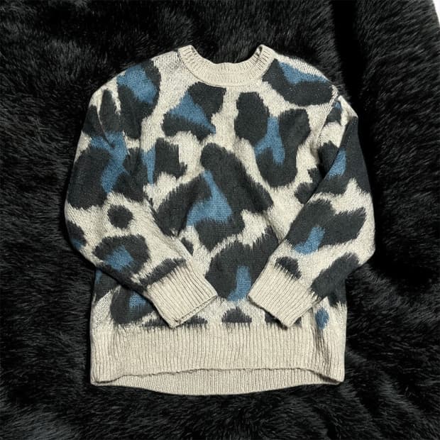 레오파드 니트