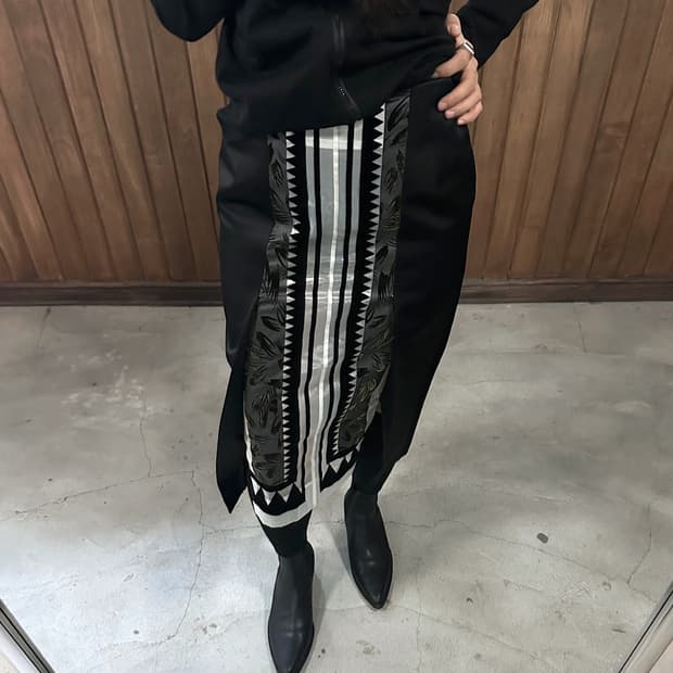 TOGA ethnic high-west skirt