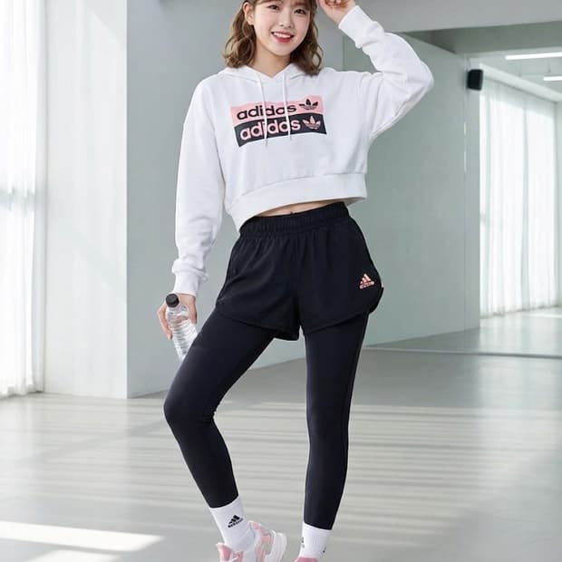 아디다스 클라이마라이트 2in1 반바지 레깅스