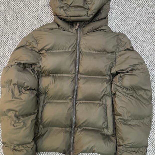 자라 패딩 s 카키