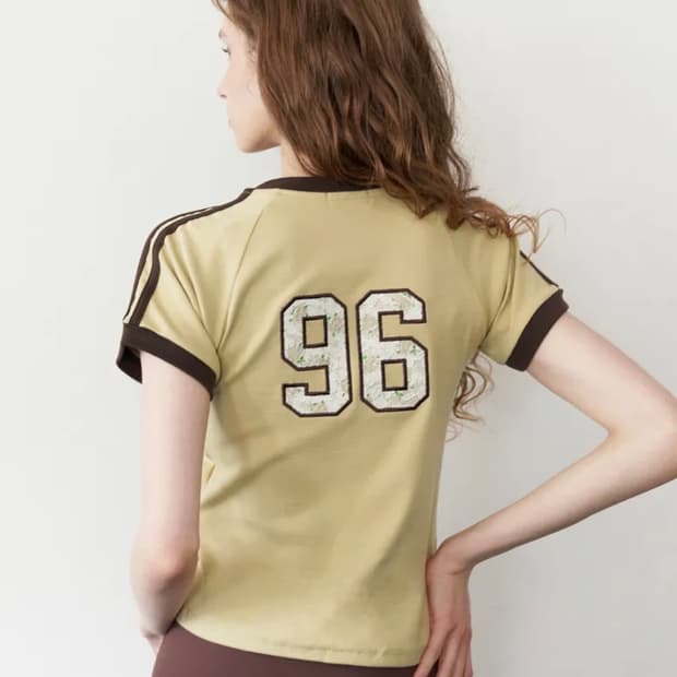 락케이크 Sports 96 Lace Crop Top - Yellow