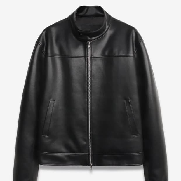 도프제이슨 바이커자켓 black XL