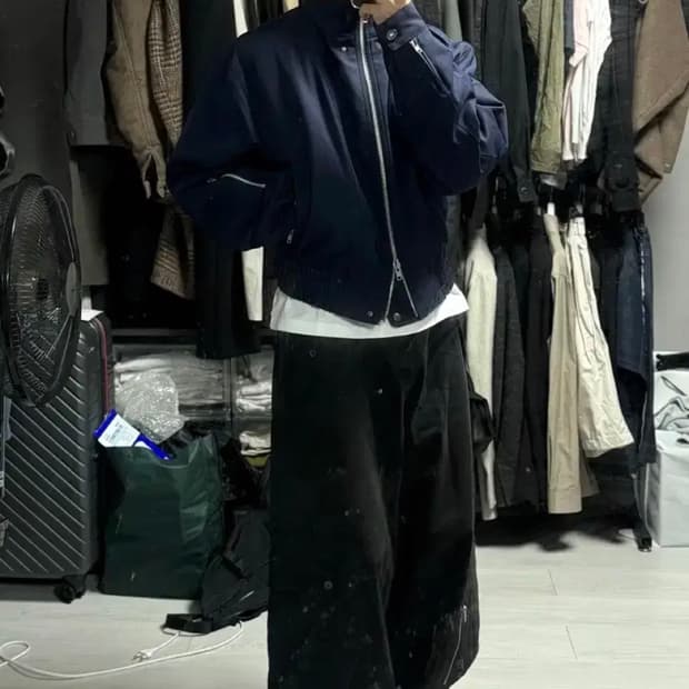 [2] 알렌느 샘플 체크 봄버 자켓 판매합니다.