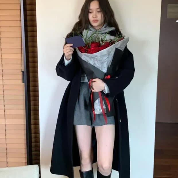 riette 리에뜨 브로디 부클 롱코트