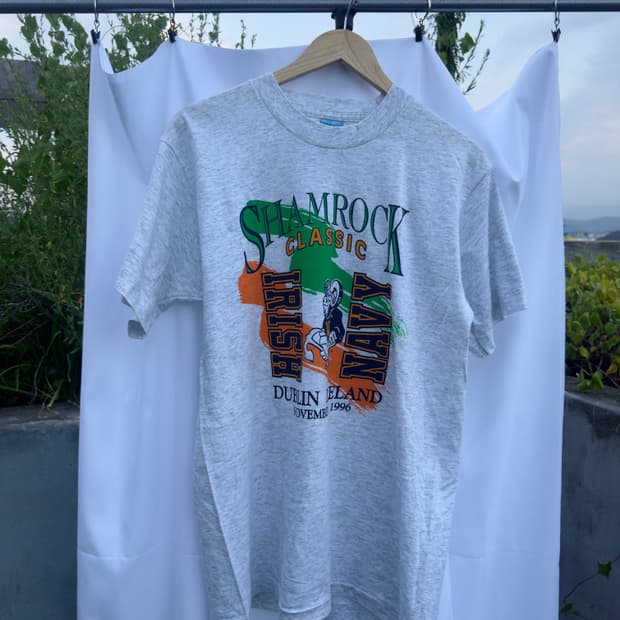 90s Made in USA Shamrock Classic 빈티지티 M