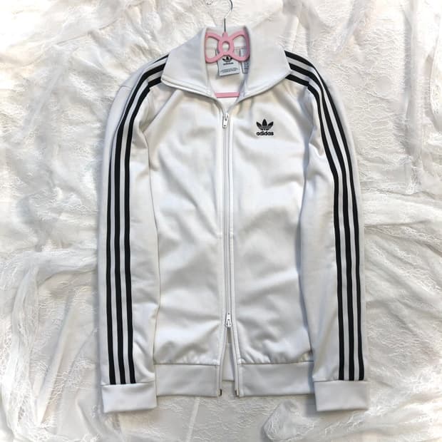 아디다스 흰+검 베켄바우어 투웨이 져지