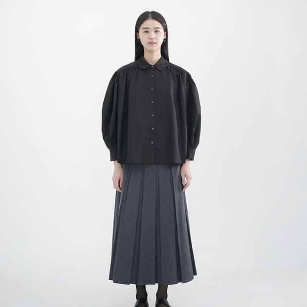 유노이아 몰리 셔츠 블라우스 블랙