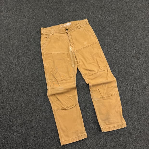 칼하트 빈티지 베이지 더블니 워크팬츠