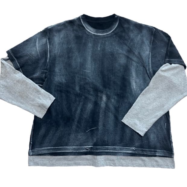 (2)논노드 밀키 워시드 레이어드 티셔츠 판매