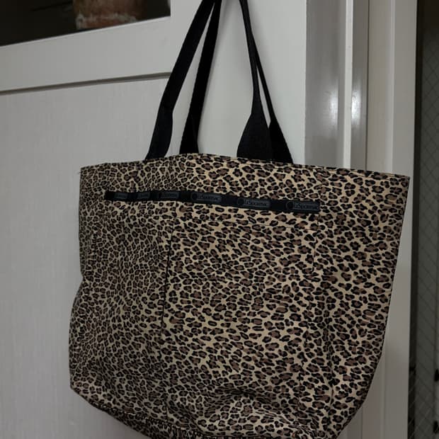 레스포삭 호피 숄더백 토트백