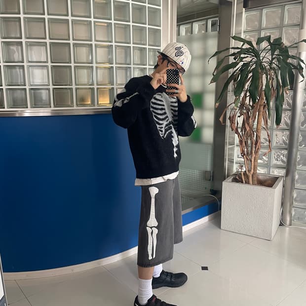 X AAO crop varsity jacket 크롭 바시티 자켓