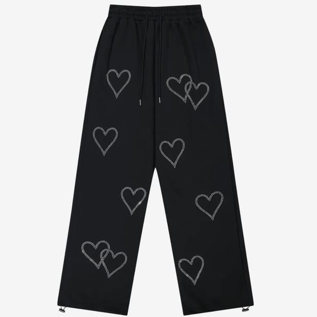 락케이크 Crystal Heart 2way Jogger - Black