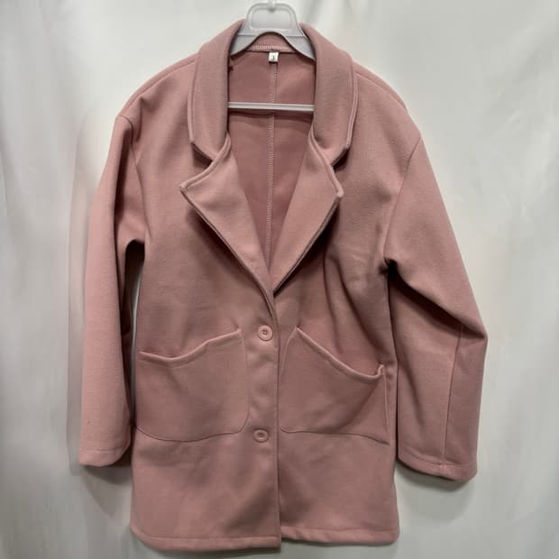 인디 핑크 하프 코트 자켓 봄 가을 간절기 캐주얼 자켓