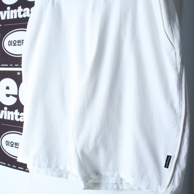 (XL-2XL) 먼싱웨어 반바지 팬츠 골프 밴딩 화이트-P1P10350