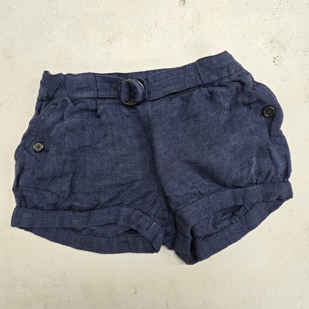 버버리 네이비 벨트 아동 반바지 숏팬츠