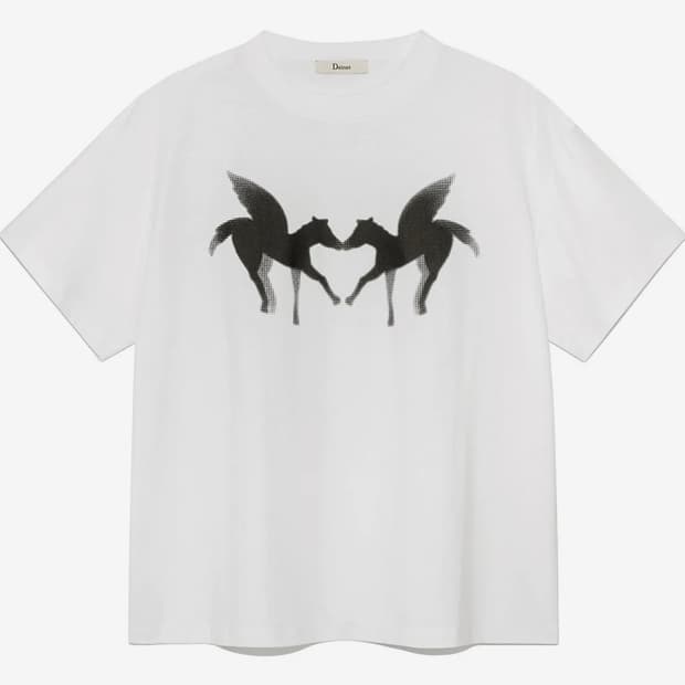 윤비누 다이닛 OVERSIZE T-SHIRT IN WHITE