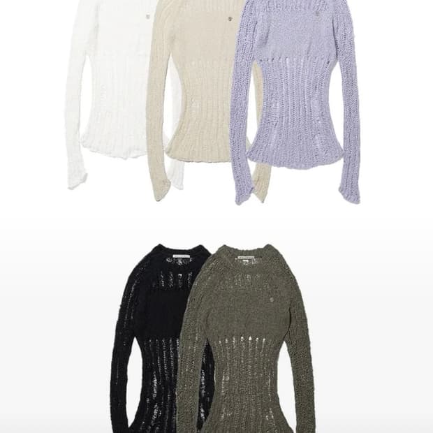 로씨로씨 demage knit top