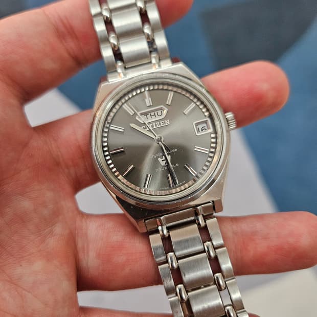 1971s 시티즌 크리스탈 세븐 희귀 다이얼 베젤 빈티지 시계