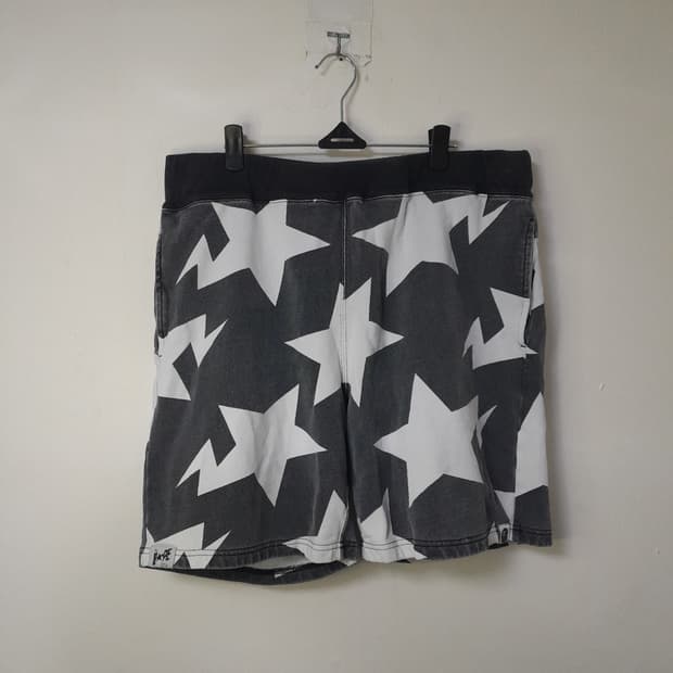 BAPE STA PATTERN 스웨트 쇼츠 L/32"~34"