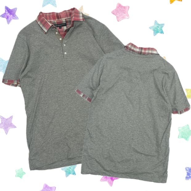⭐️괴짜 레이어드 반팔 티셔츠⭐️ 카라티셔츠 너드걸 베이직 일본 빈티지