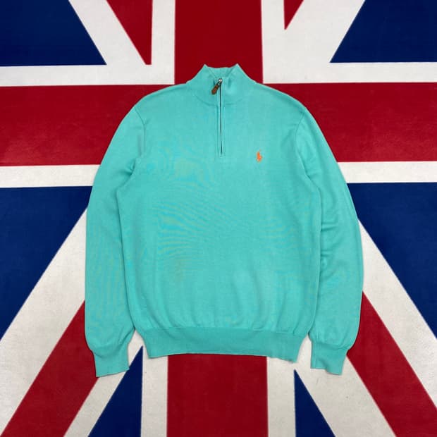 폴로 하프집업 니트 S