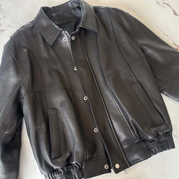 누아르 라르메스 자죽자켓 48사이즈