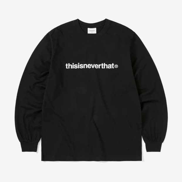 디스이즈네버댓 T-Logo L/S Tee Black 롱슬리브