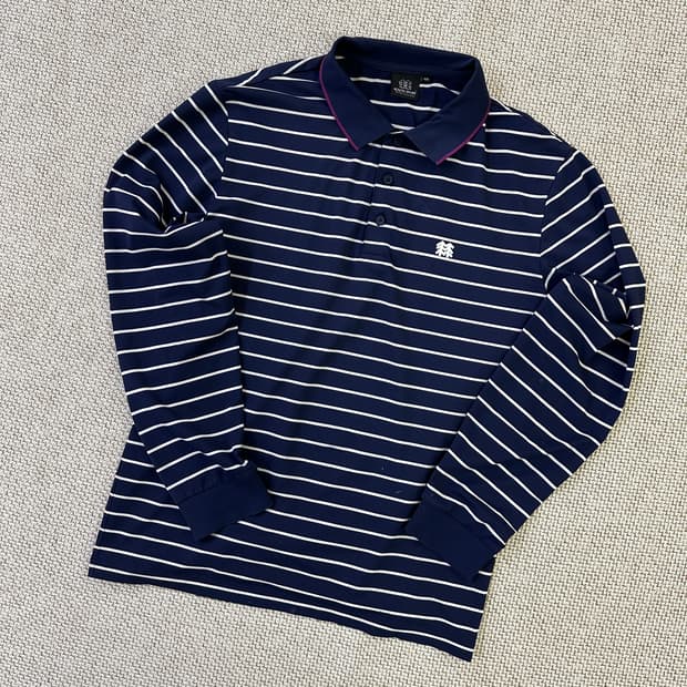 100 코오롱스포츠 스트라이프 긴팔 카라 0331D