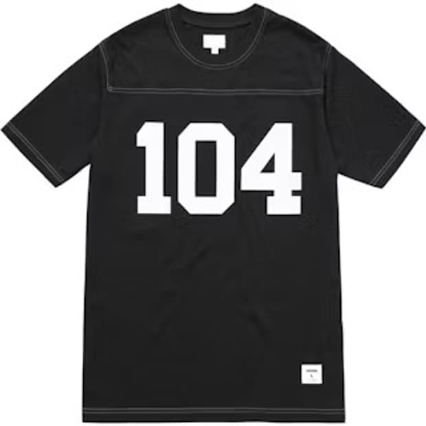 슈프림 104 풋볼 탑 블랙 새상품 L